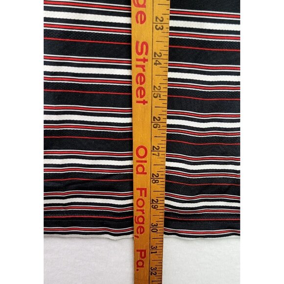 Under Armour Mens XL Striped Polo Shirt Black Red Performance Golf Apparel - Picture 9 of 9